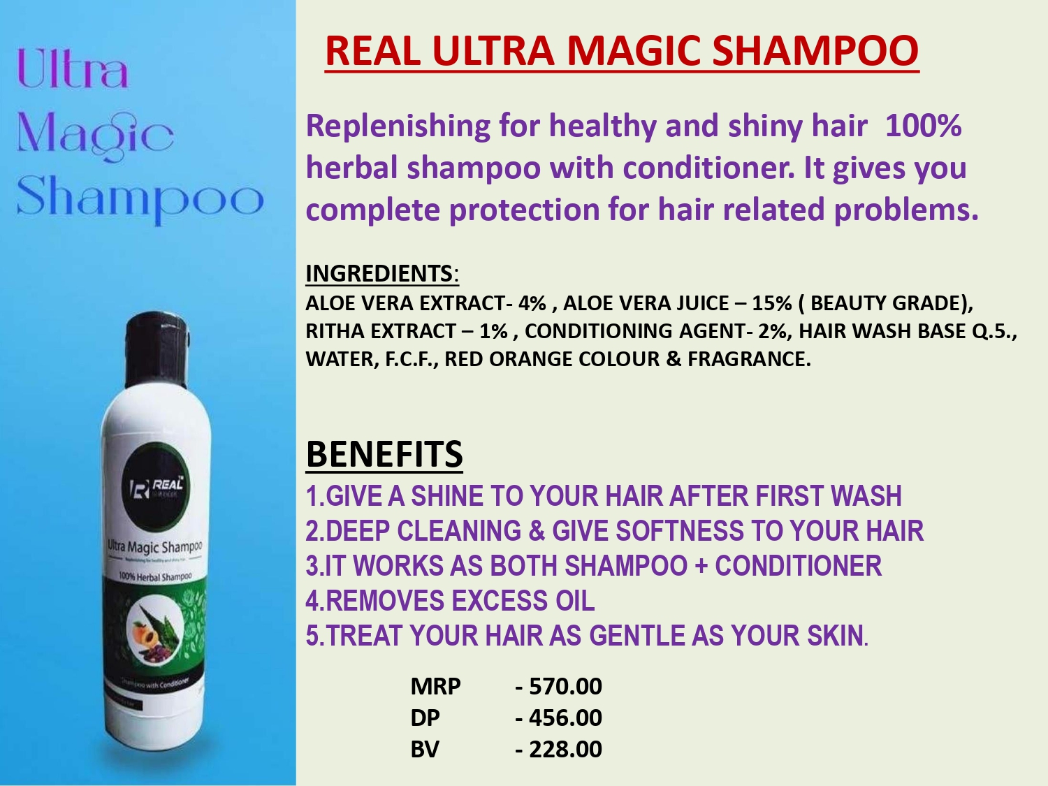 Real Ultra Magic shampoo 200 ml